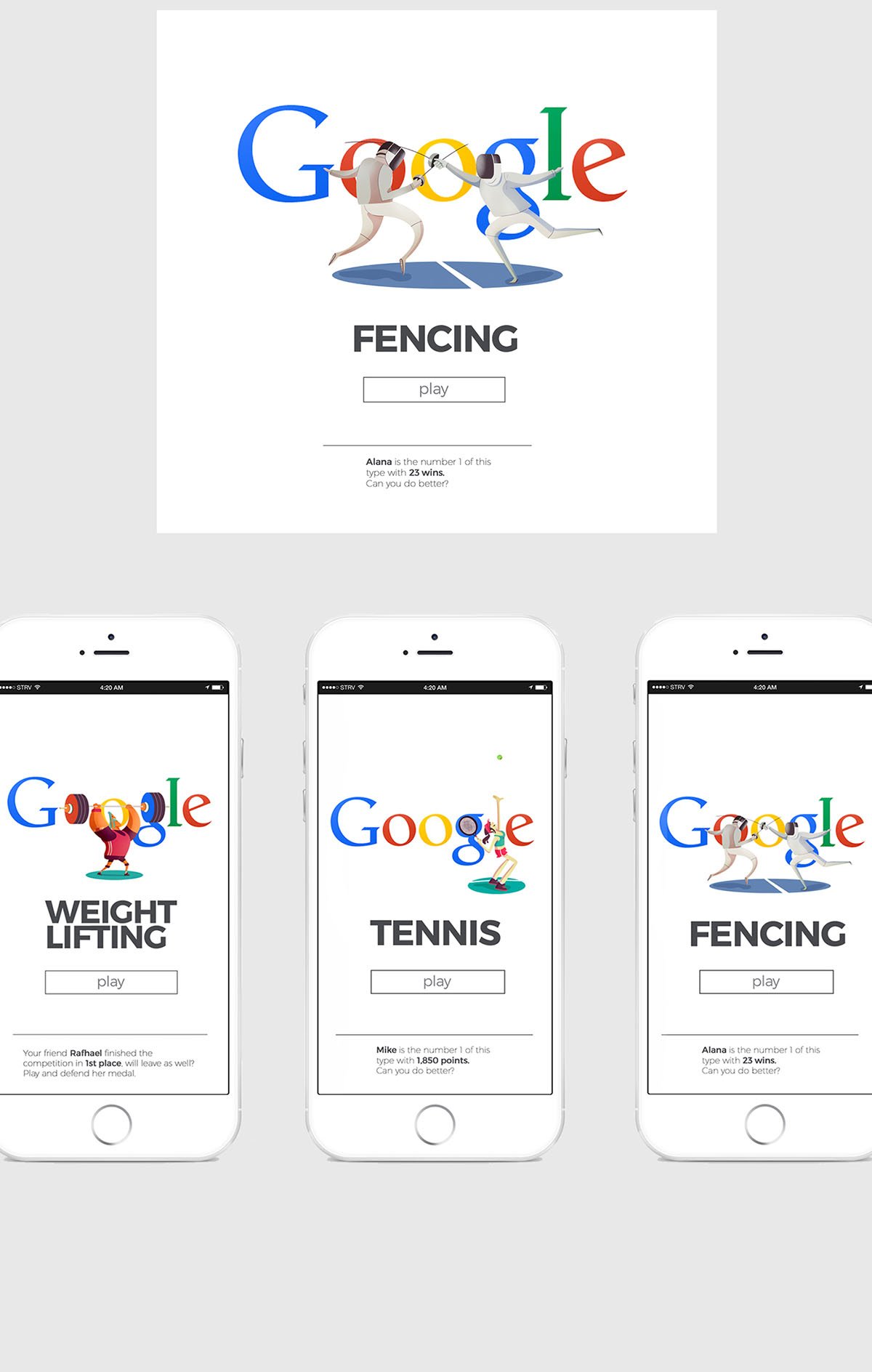 Google Doodles 插畫創(chuàng)意形象設計展示 插圖設計瀏覽器展示