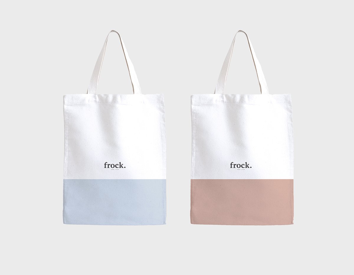 FROCK女性服裝品牌形象設(shè)計(jì)  手提袋設(shè)計(jì)