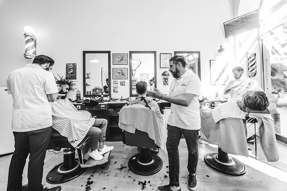 Barbearia Porto理發(fā)店品牌形象  實(shí)景拍攝
