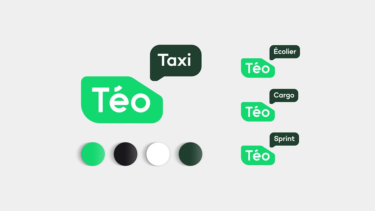 Téo出租車(chē)公司品牌形象設(shè)計(jì)  標(biāo)志展示