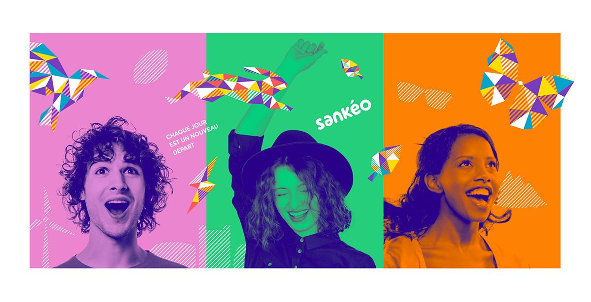 Sankéo交通網(wǎng)絡(luò)品牌形象升級(jí)，海報(bào)展示，品牌形象升級(jí)，深圳品牌設(shè)計(jì)，左右格局