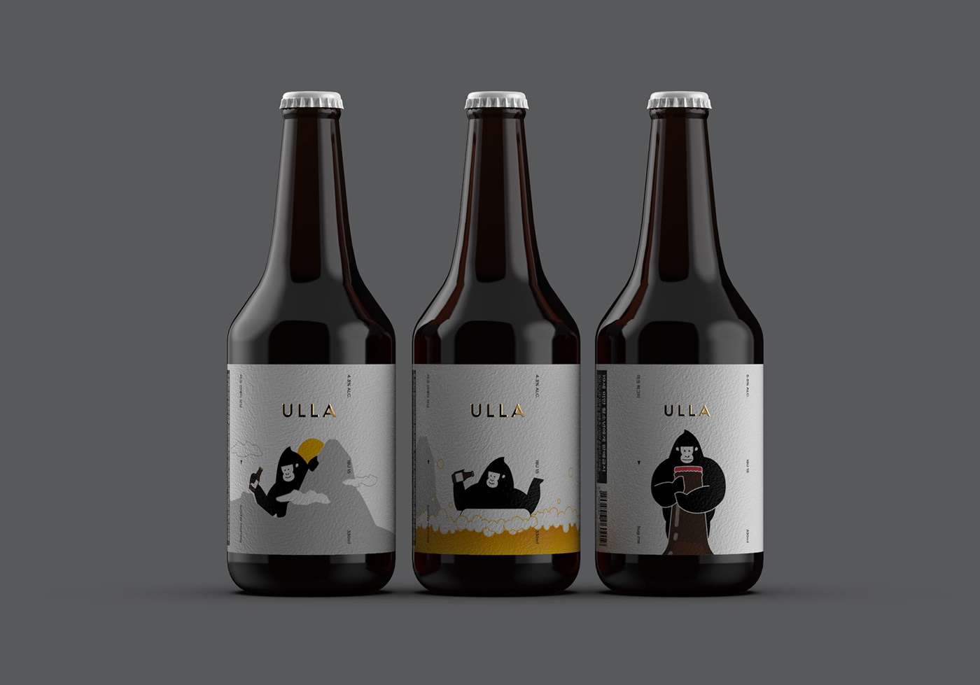 精釀啤酒ULLA品牌設計——品牌IP化案例欣賞，餐飲品牌設計，品牌設計公司，品牌IP化，深圳品牌設計，左右格局