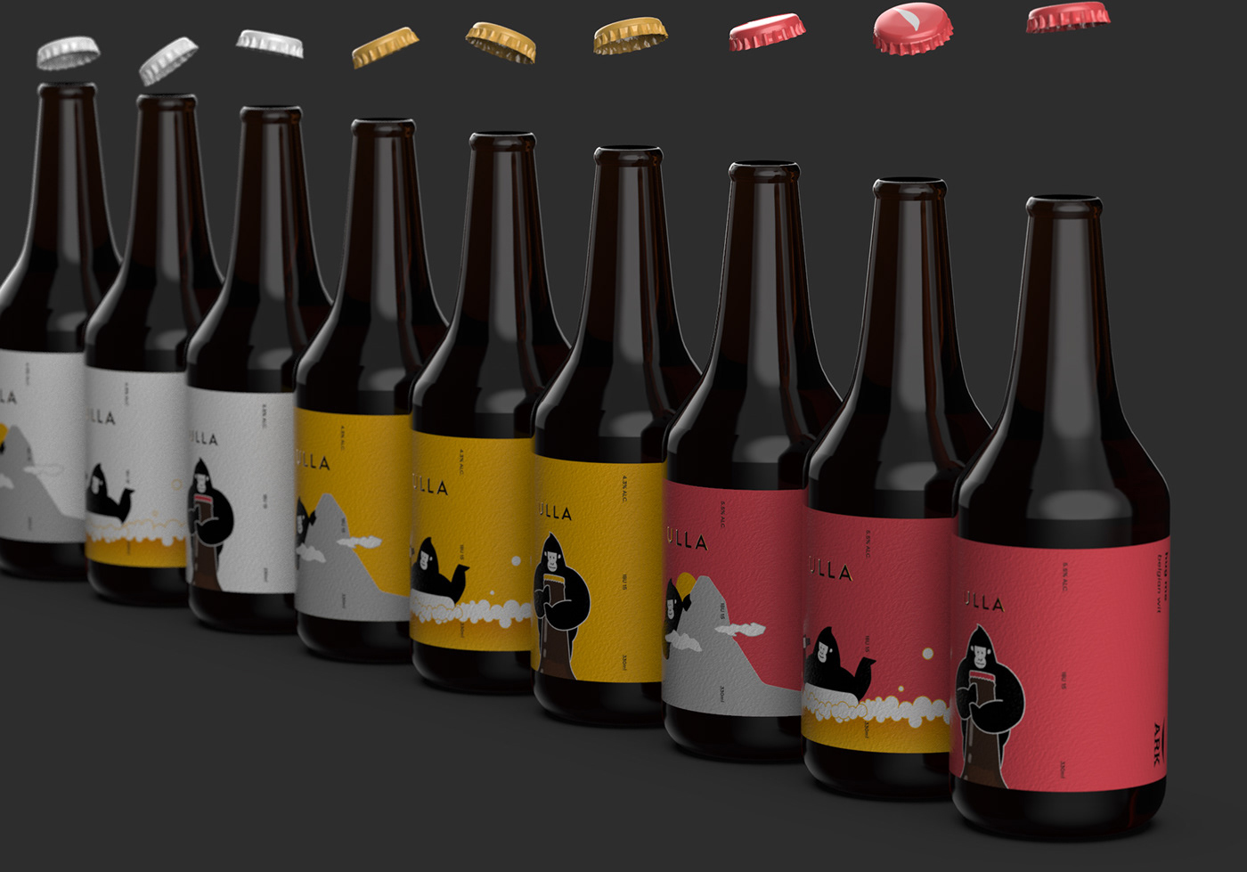 精釀啤酒ULLA品牌設計——品牌IP化案例欣賞，餐飲品牌設計，品牌設計公司，品牌IP化，深圳品牌設計，左右格局