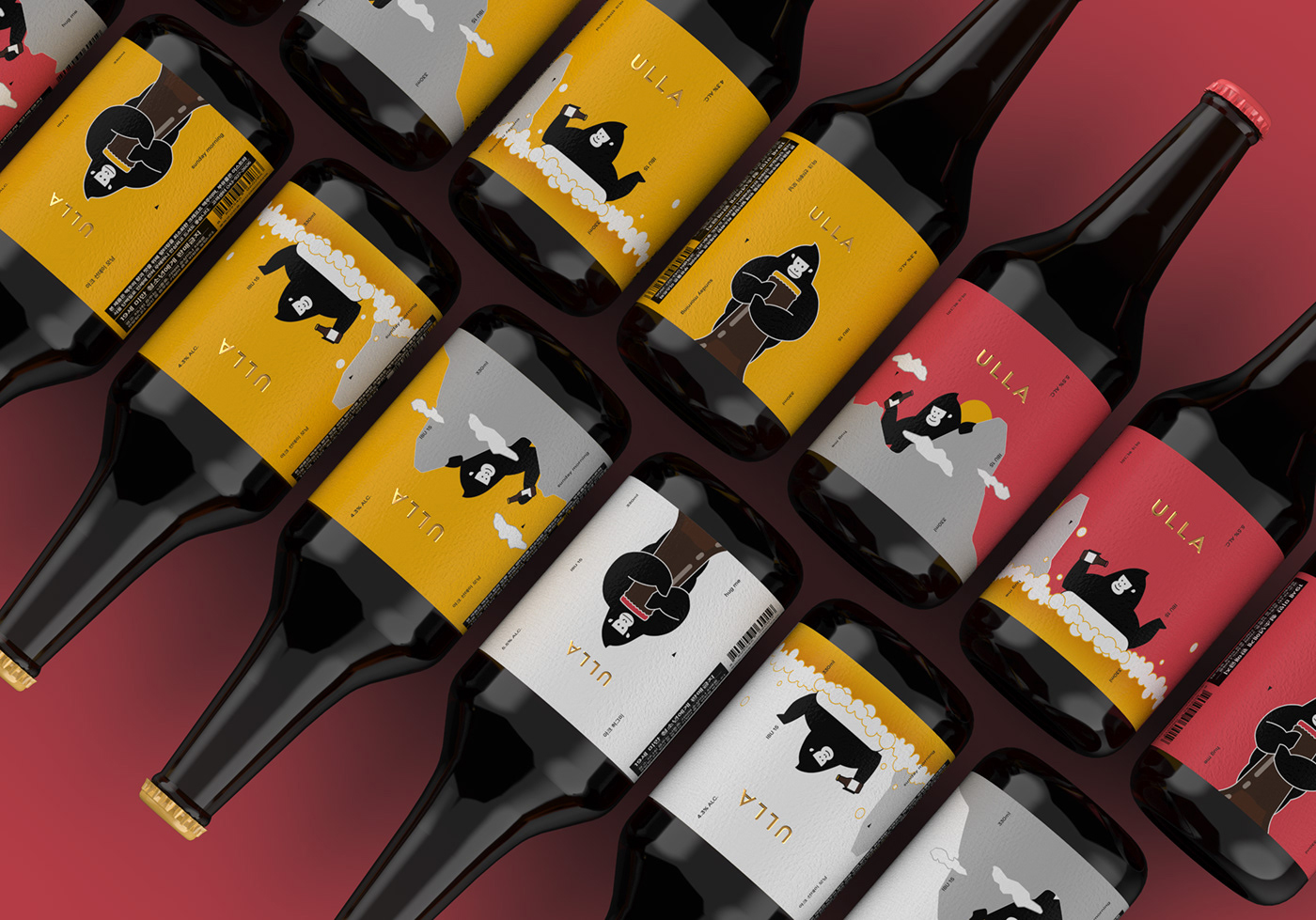 精釀啤酒ULLA品牌設計——品牌IP化案例欣賞，餐飲品牌設計，品牌設計公司，品牌IP化，深圳品牌設計，左右格局