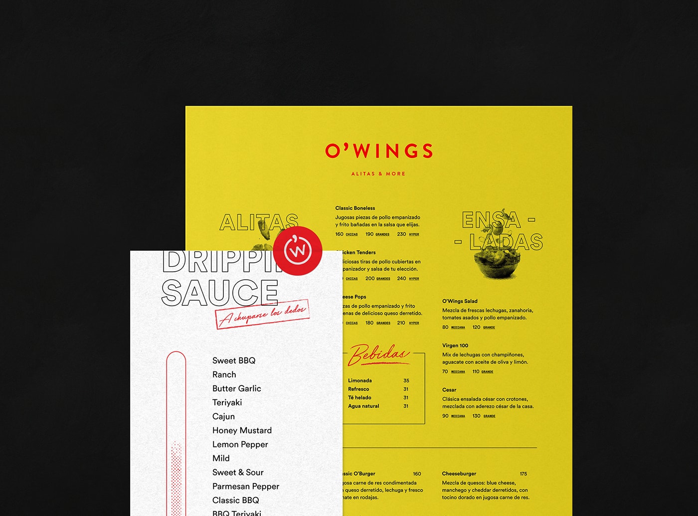 O'Wings 高檔快餐店品牌設計——品牌視覺營銷塑造差異化，餐飲品牌設計，餐飲視覺營銷，品牌設計公司，深圳品牌設計，左右格局