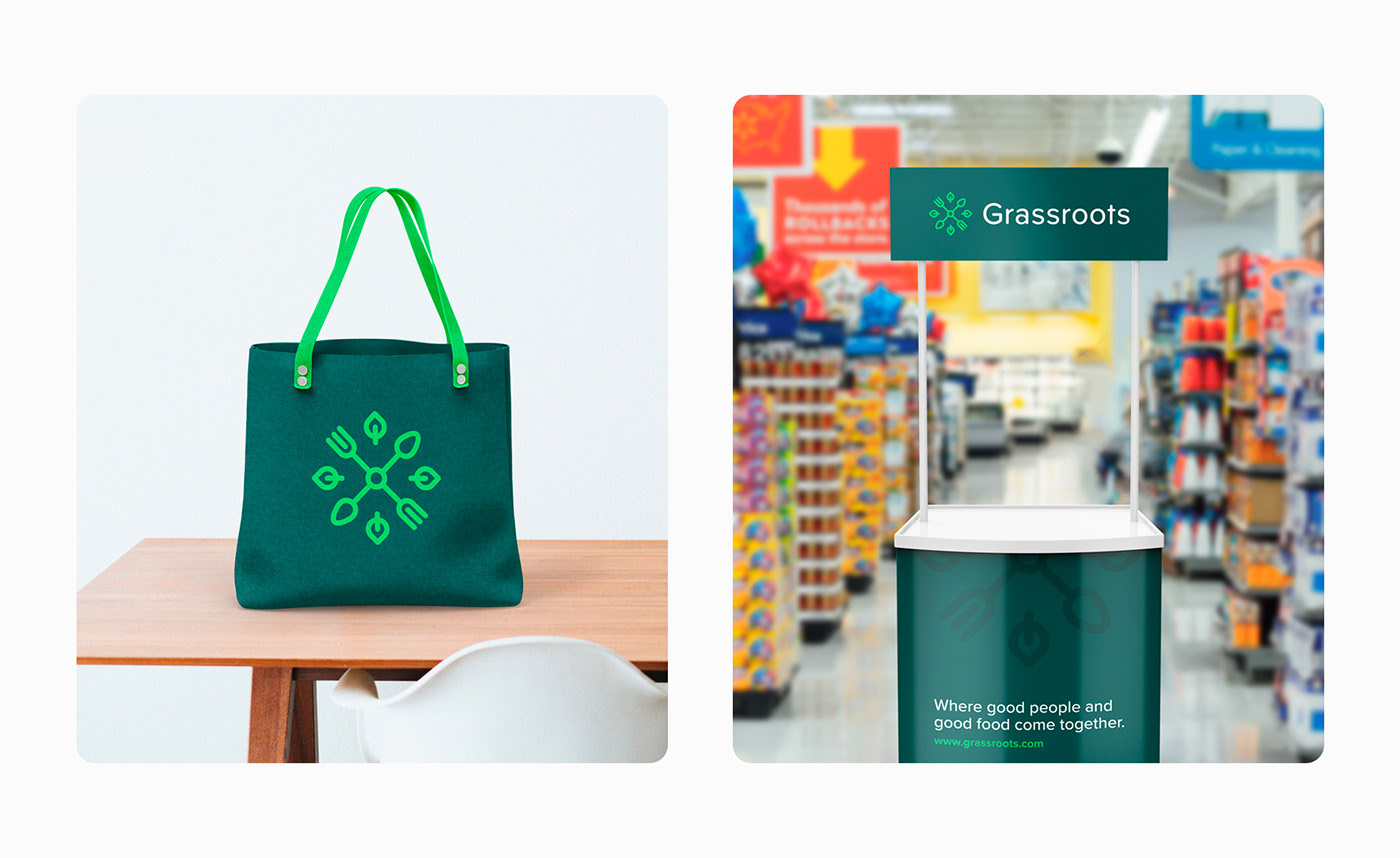 Grassroots 優(yōu)質(zhì)食品企業(yè)品牌形象設(shè)計，食品品牌設(shè)計，食品品牌策劃，深圳品牌設(shè)計，左右格局