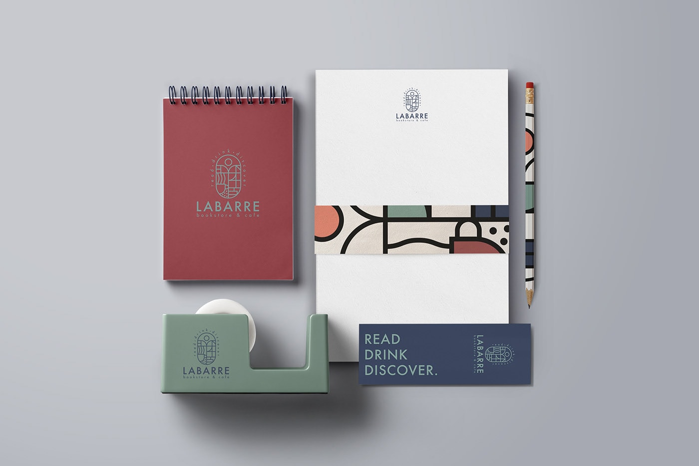 個(gè)性化Labarre書(shū)店和咖啡館品牌設(shè)計(jì)，餐飲品牌設(shè)計(jì)，餐飲品牌策劃，深圳品牌設(shè)計(jì)，左右格局