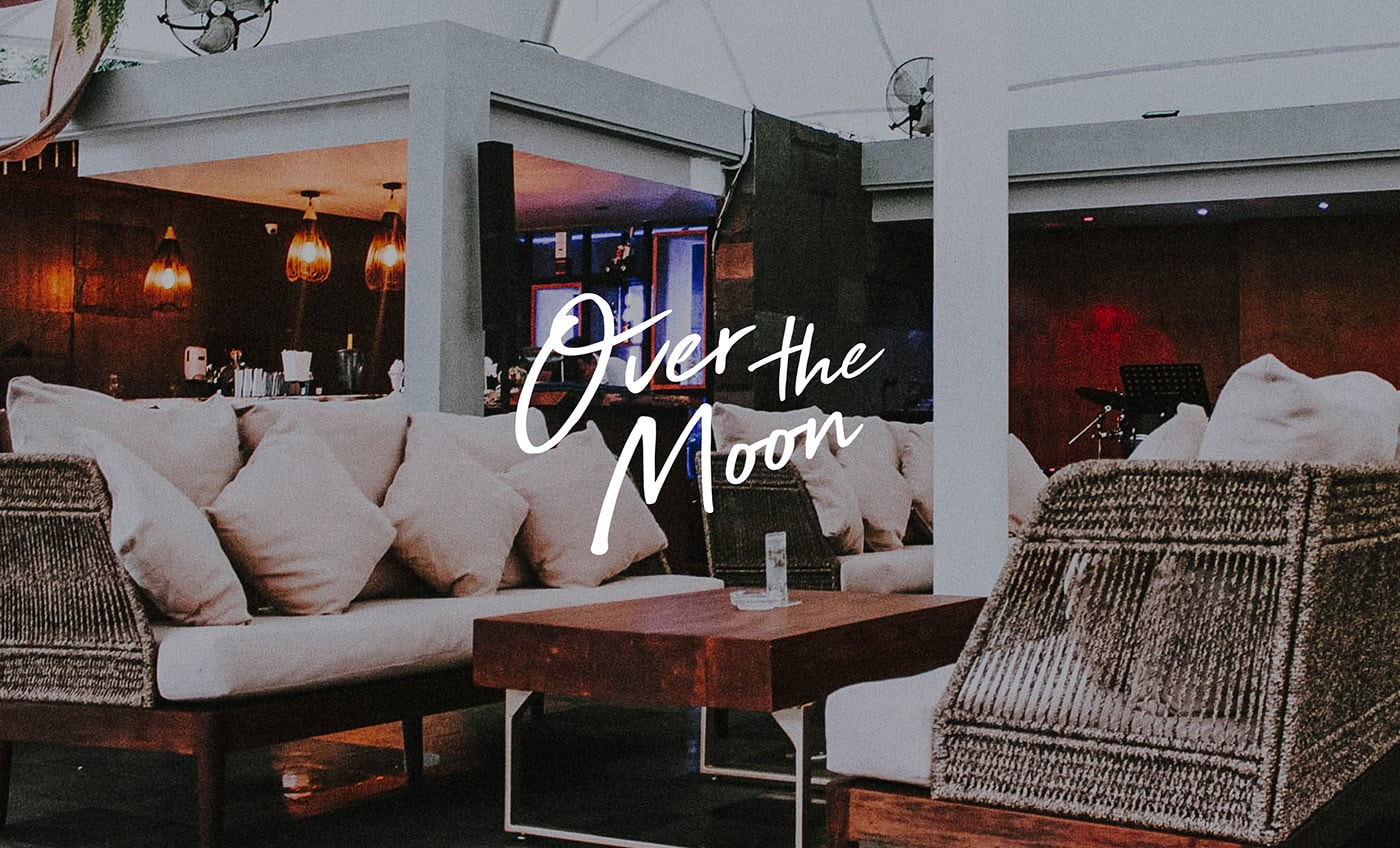 國際精品酒店品牌塑造——Over the Moon 品牌形象設計，酒店品牌設計，品牌形象塑造，深圳品牌設計，左右格局
