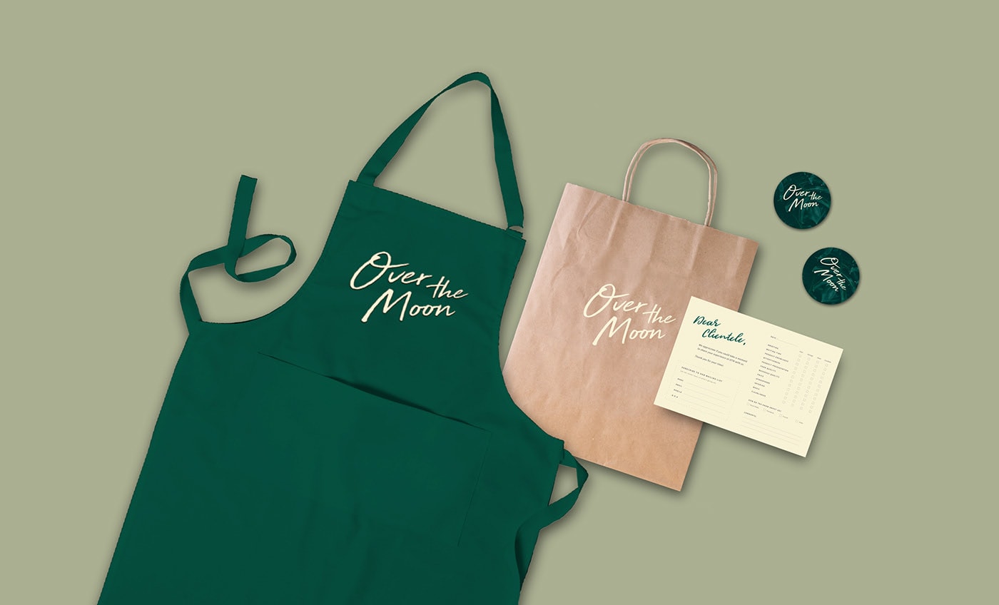國際精品酒店品牌塑造——Over the Moon 品牌形象設計，酒店品牌設計，品牌形象塑造，深圳品牌設計，左右格局