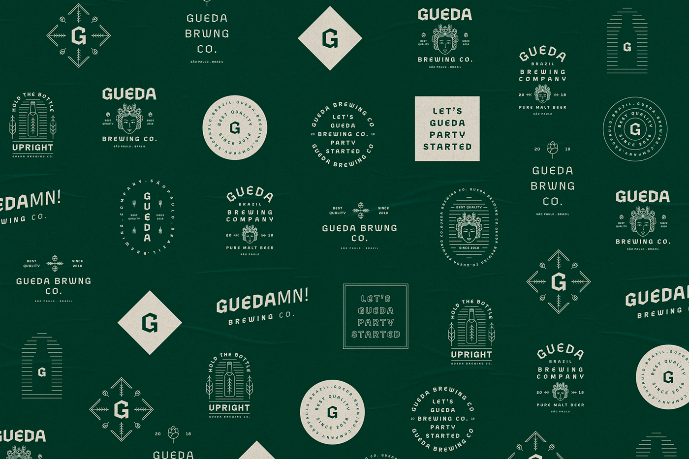 Gueda 精釀啤酒品牌設(shè)計(jì)和品牌包裝策劃，餐飲品牌設(shè)計(jì)，啤酒品牌設(shè)計(jì)，品牌包裝策劃，深圳品牌設(shè)計(jì)，左右格局