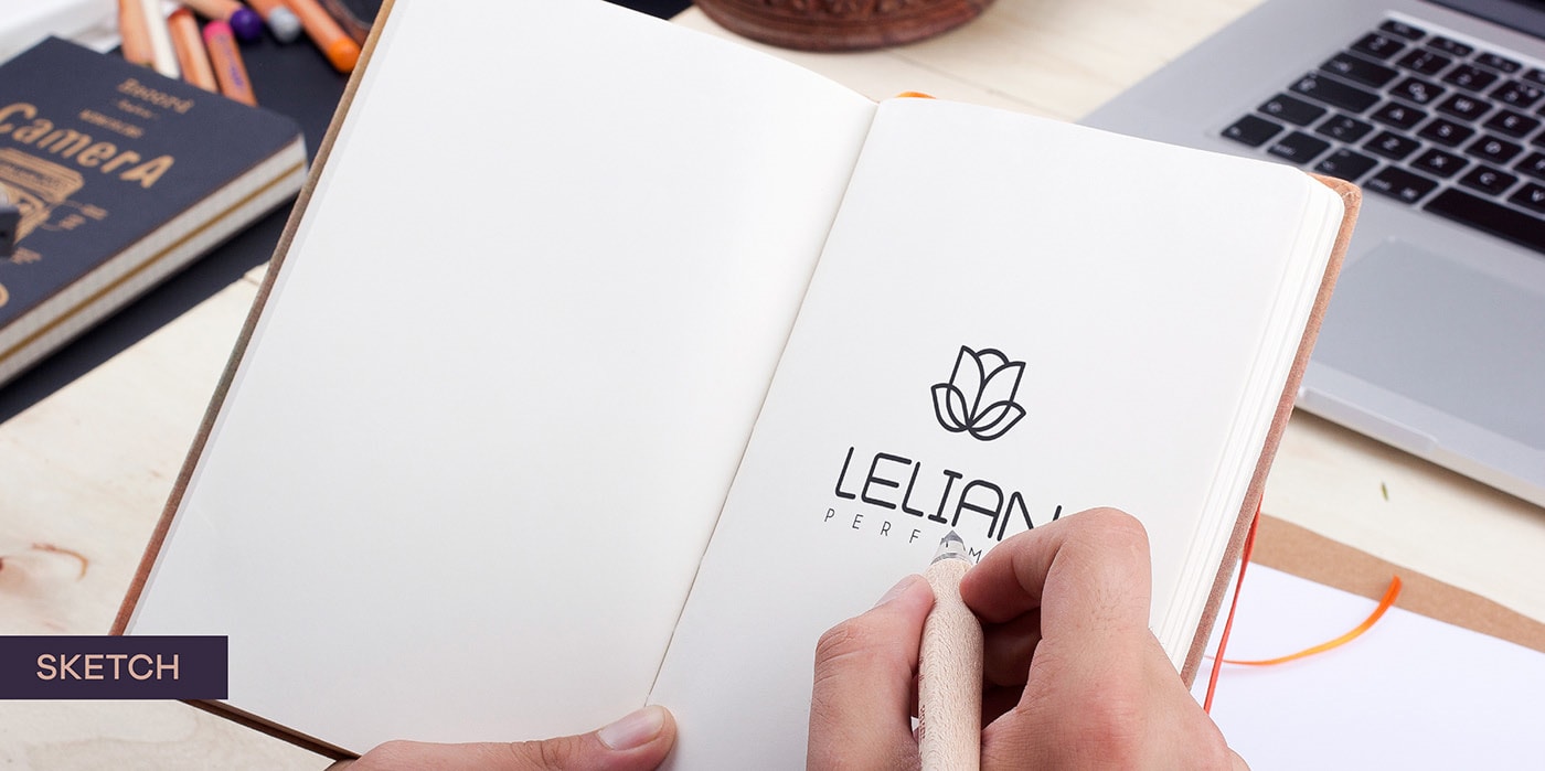 簡約精致 LELIAN 香水奢侈品品牌設計案例，香水品牌設計，化妝品品牌設計，深圳品牌設計，左右格局
