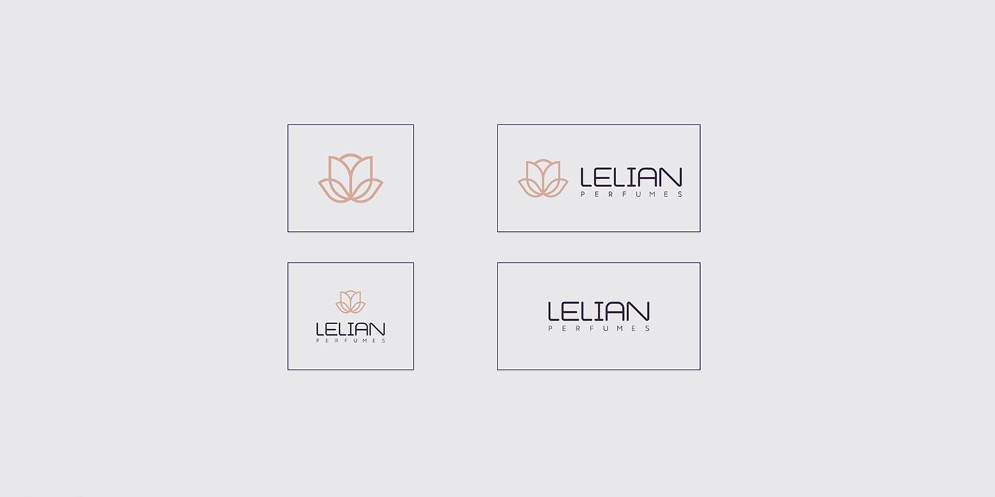 簡約精致 LELIAN 香水奢侈品品牌設計案例，香水品牌設計，化妝品品牌設計，深圳品牌設計，左右格局