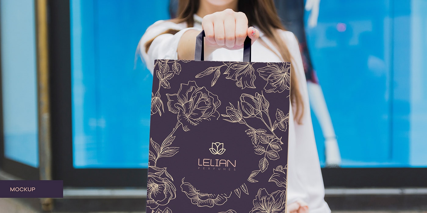 簡約精致 LELIAN 香水奢侈品品牌設計案例，香水品牌設計，化妝品品牌設計，深圳品牌設計，左右格局